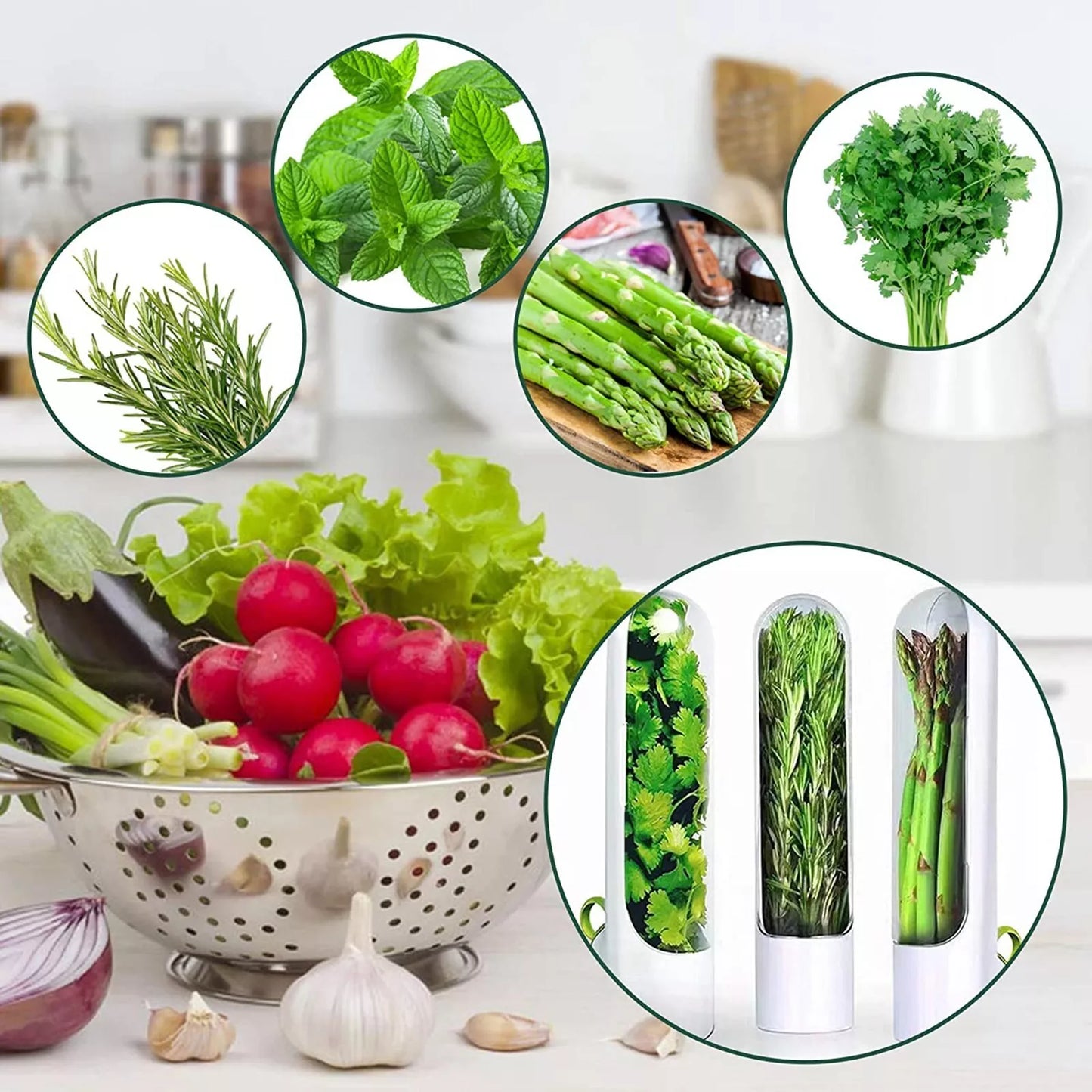 Herb Freshness Saver Pods | Keep Your Kitchen Herbs Fresh Longer