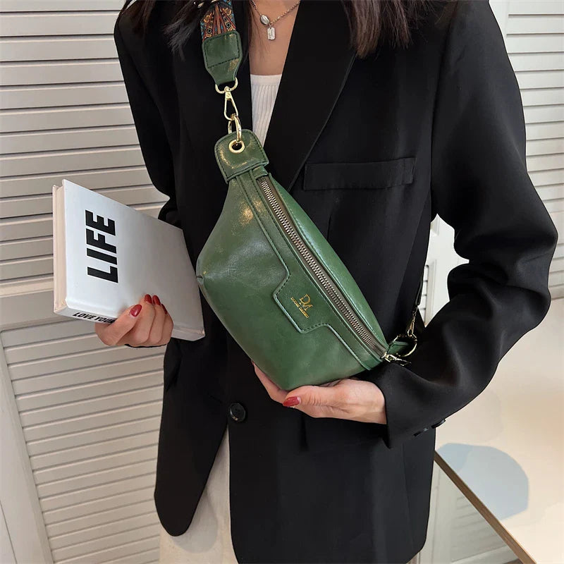 Artemis Leather Crossbody Bag - Selene Vibe