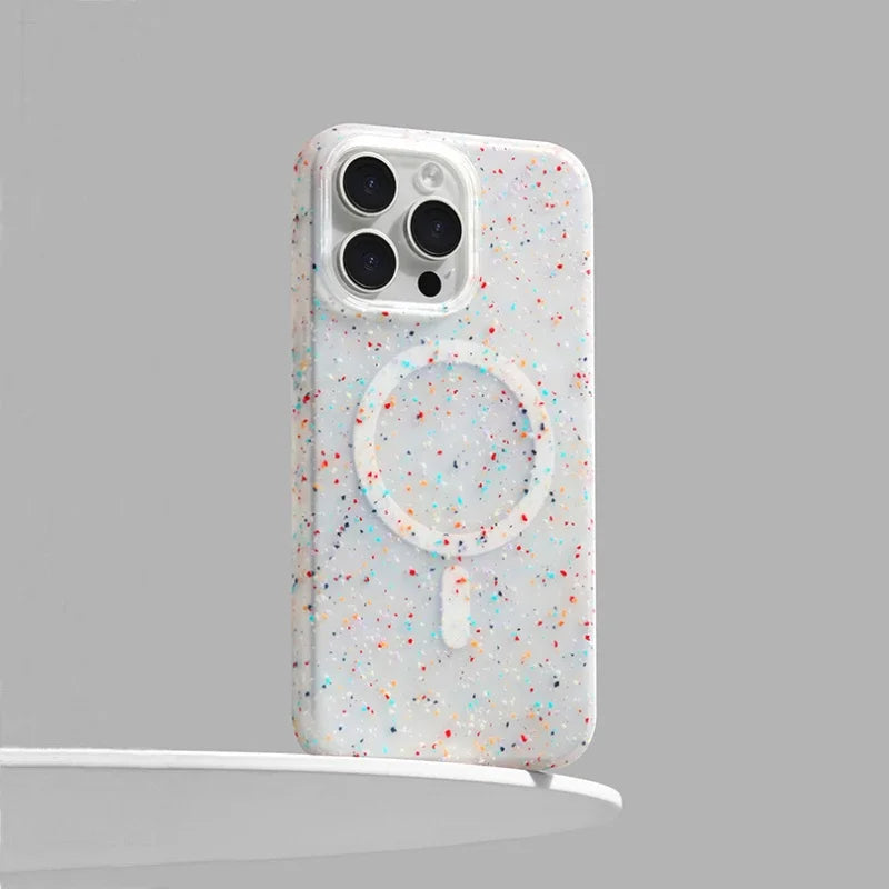 Colorful Confetti Burst iPhone Case β MagSafe-Compatible Paint-Splatter Design - Selene Vibe