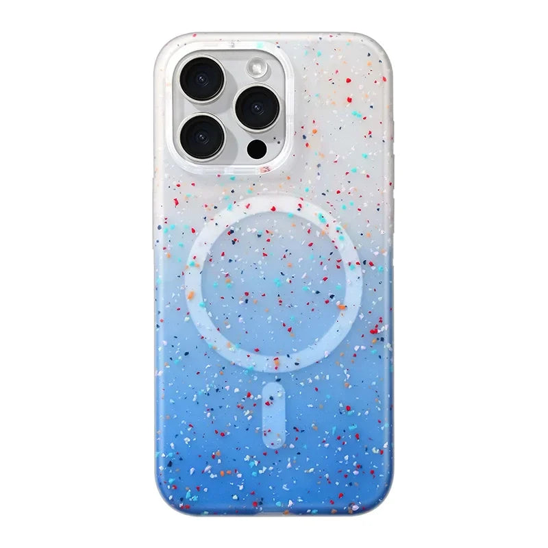 Colorful Confetti Burst iPhone Case β MagSafe-Compatible Paint-Splatter Design - Selene Vibe