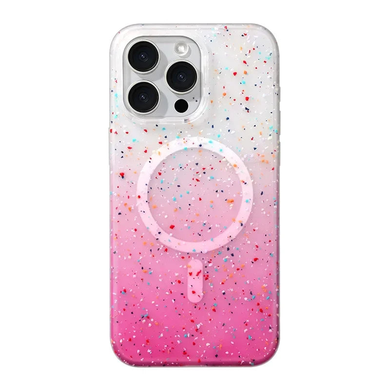 Colorful Confetti Burst iPhone Case β MagSafe-Compatible Paint-Splatter Design - Selene Vibe