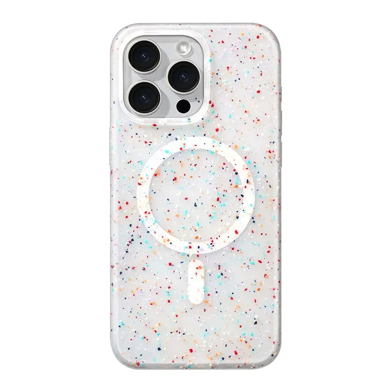 Colorful Confetti Burst iPhone Case β MagSafe-Compatible Paint-Splatter Design - Selene Vibe