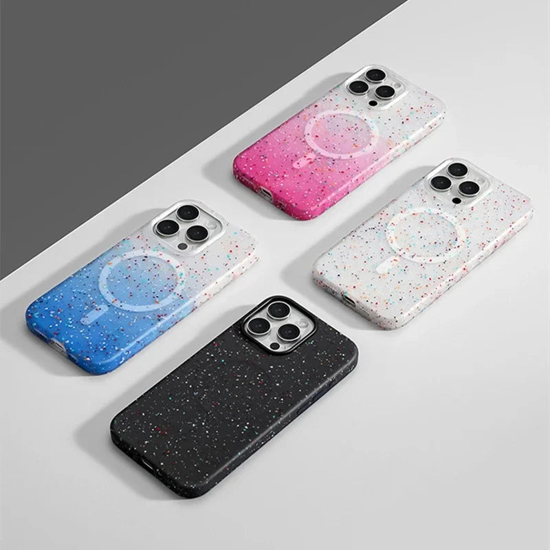 Colorful Confetti Burst iPhone Case β MagSafe-Compatible Paint-Splatter Design - Selene Vibe