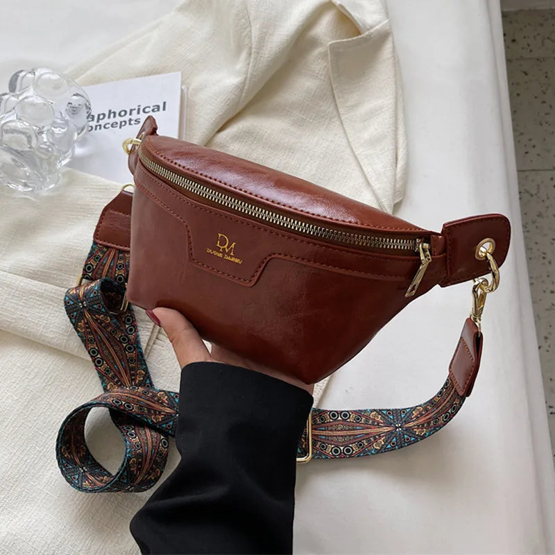 Artemis Leather Crossbody Bag - Selene Vibe
