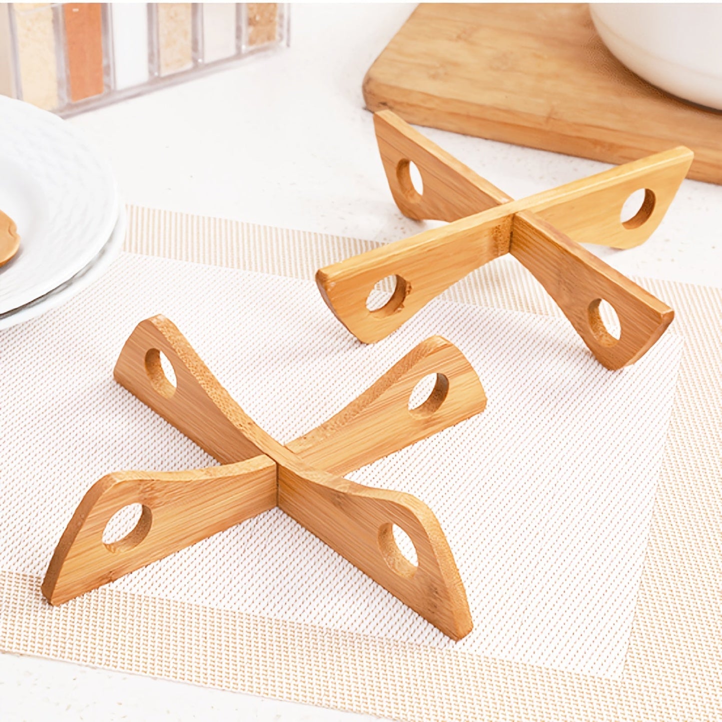 Bamboo Kitchen Pot Organizer - Selene Vibe
