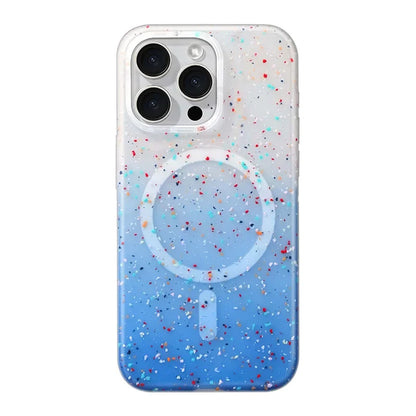 Colorful Confetti Burst iPhone Case – MagSafe-Compatible Paint-Splatter Design - Selene Vibe