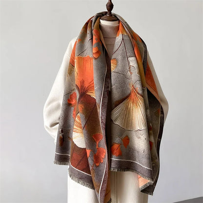 Cashmere Scarf in Aurora Blossom