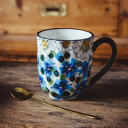 Floral Serenity Ceramic Mug - Selene Vibe