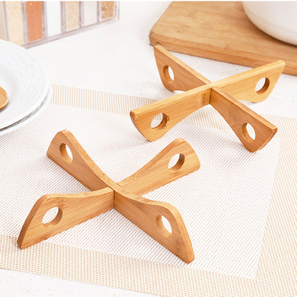 Bamboo Kitchen Pot Organizer - Selene Vibe